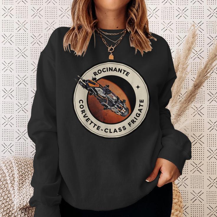 Vintage Rocinante Class Frigate Black Science Fiction Retro Sweatshirt Gifts for Her