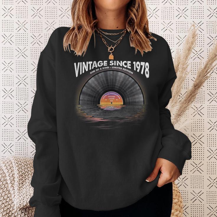 Vintage Seit 1978 Retro-Disco-Musikinyl-Lp-Schallplatte Sweatshirt Geschenke für Sie