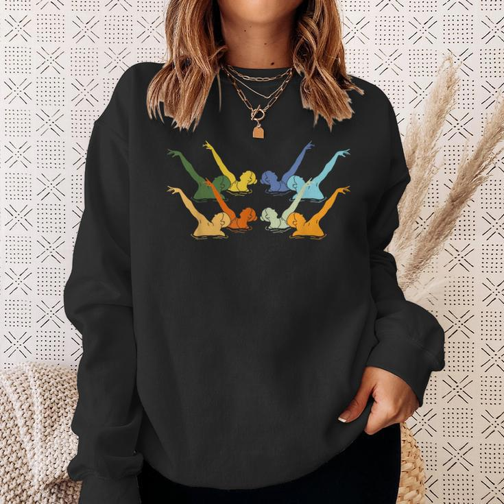 Vintage Synchronized Swimming Artistic Swimming Sweatshirt Gifts for Her