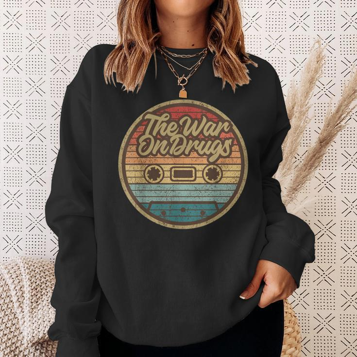 Vintage The War On Drugs Retro Cassette Rock Musician Sweatshirt Gifts for Her