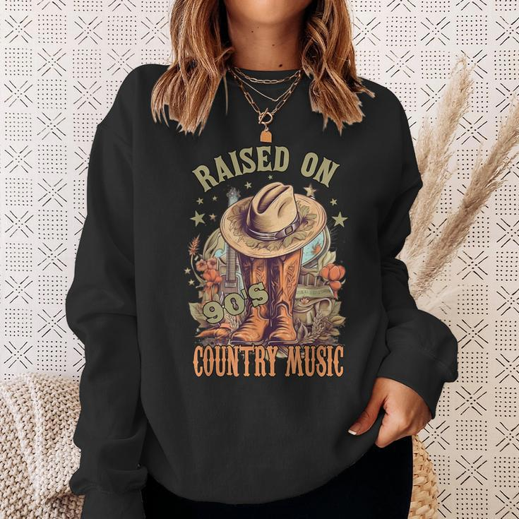 Vintage Western Music Raised On 90’S Country Music Sweatshirt Gifts for Her