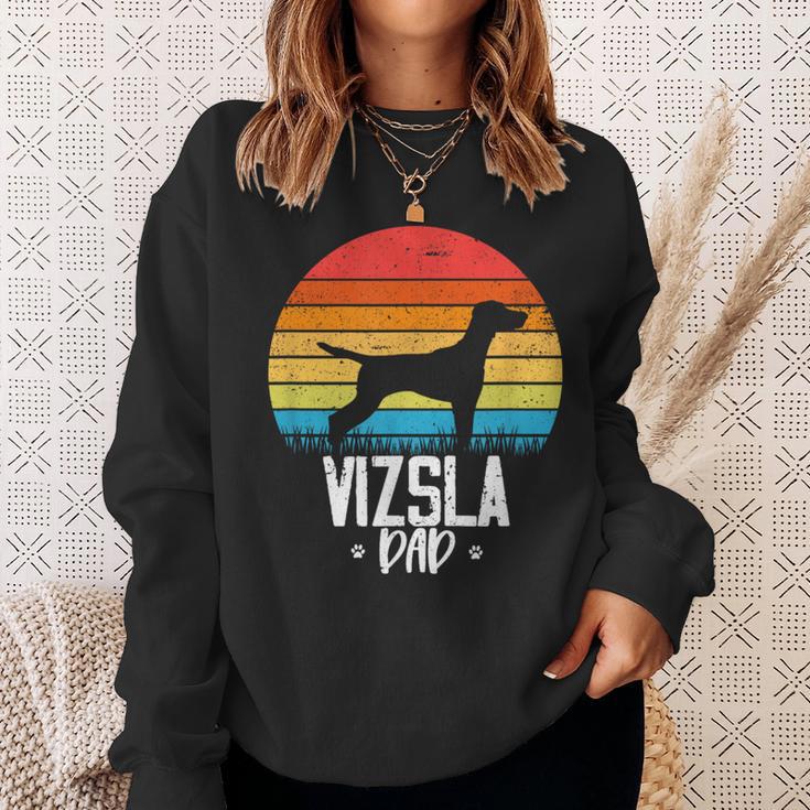 Vizsla Hund Papa Papa Für Eltern Sweatshirt Geschenke für Sie