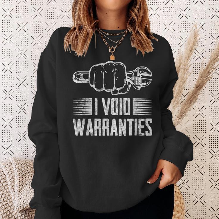 I Void Warranties Car Auto Mechanic Repairman Sweatshirt Gifts for Her