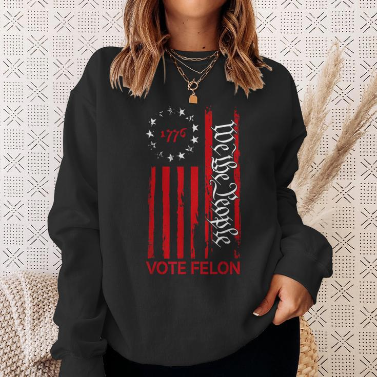 Vote Felon Trump 2024 45 And 47 Voting For The Felon Sweatshirt Gifts for Her