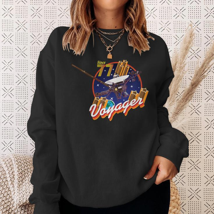 Voyager Space Probe 1977 Vintage Album Cover Sweatshirt Gifts for Her