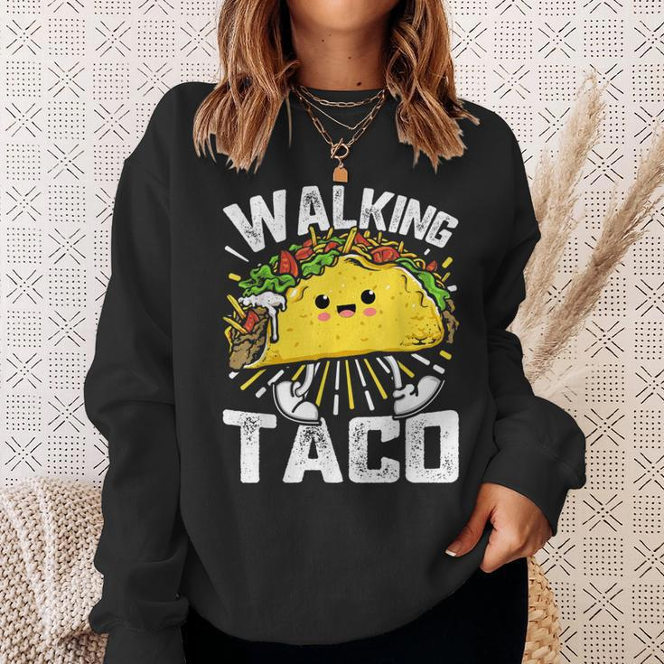 Walking Taco Tacos Lovers Costume Tacos Sweatshirt Gifts for Her