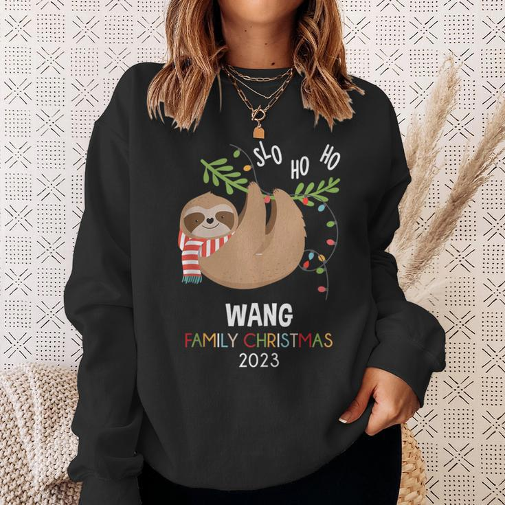 Wang Family Name Wang Family Christmas Sweatshirt Gifts for Her