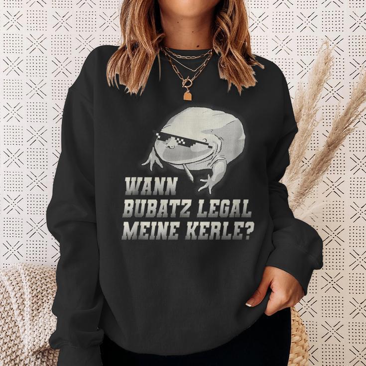 Wann Bubatz Legal Meine Kerle Retro Sweatshirt Geschenke für Sie