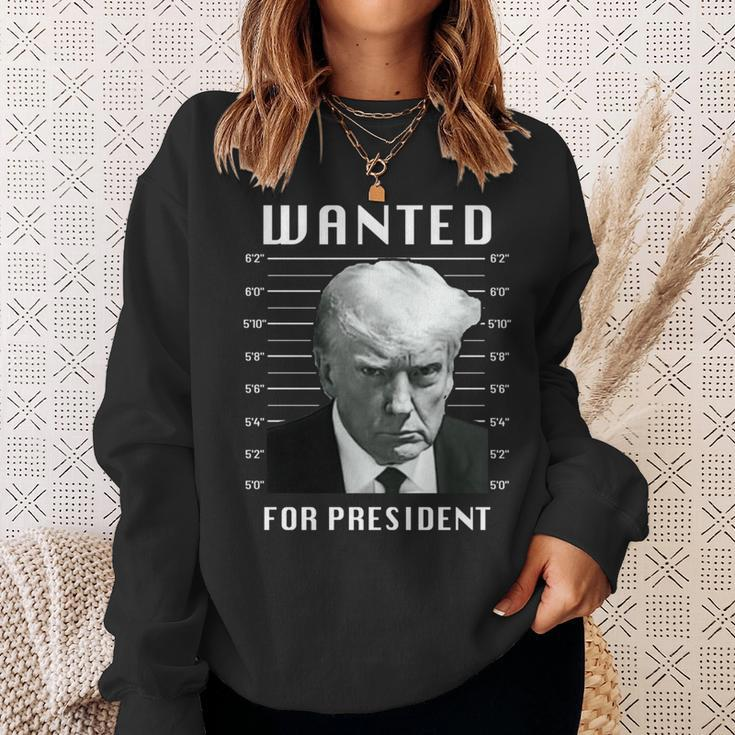 Wanted Trump For President Trump Shot Never Surrender Sweatshirt Gifts for Her