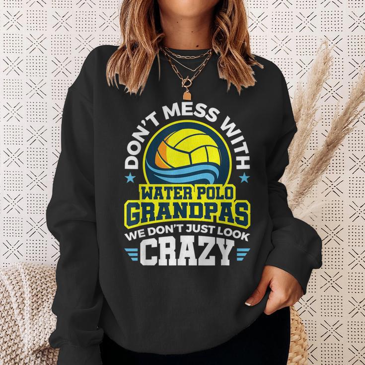 Water Polo Grandpa Proud Family Sport Fan Crazy Quote Sweatshirt Gifts for Her