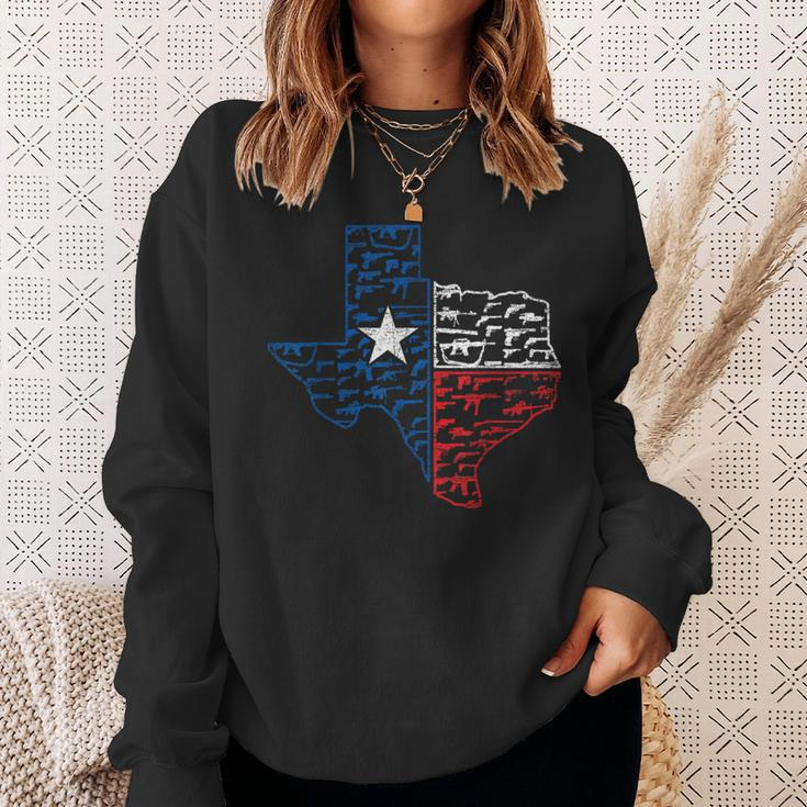 Weapons Texas Flag Usa Texas Sweatshirt Geschenke für Sie