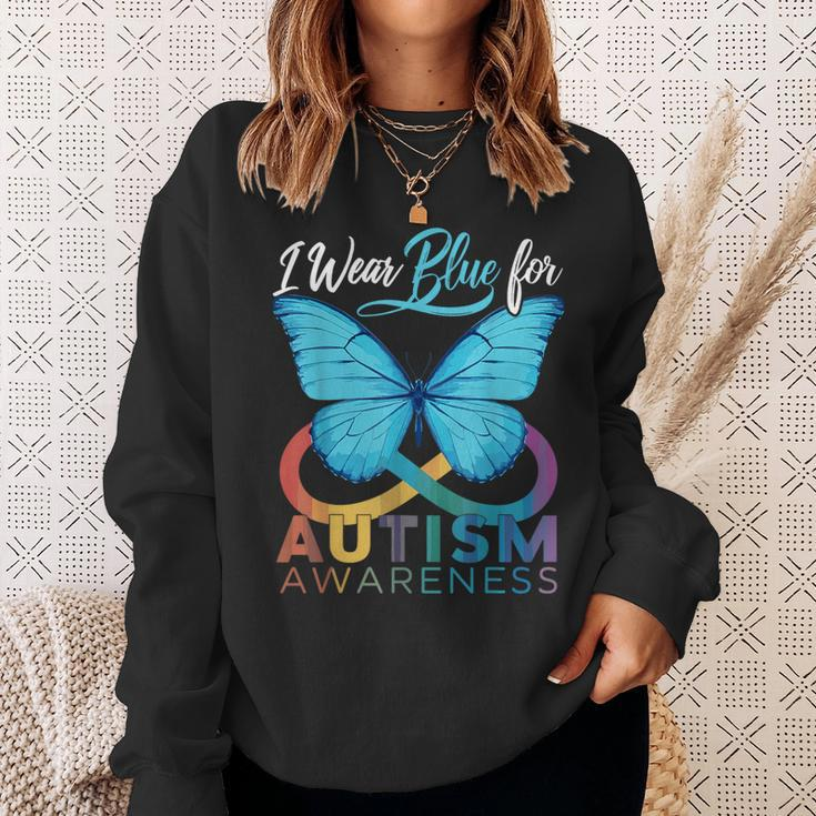 I Wear Blue For Autism Awareness Autism Awareness Month Sweatshirt Gifts for Her
