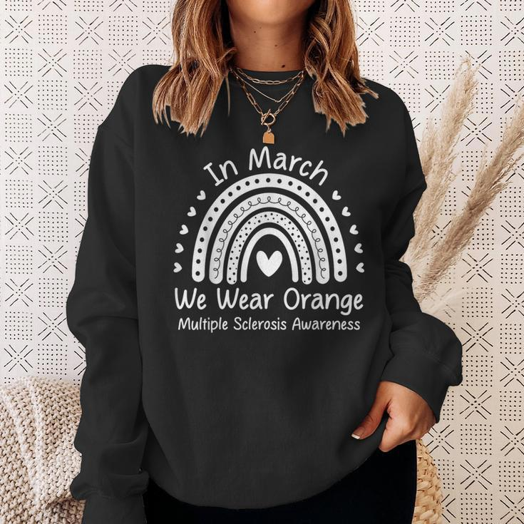 We Wear Orange Multiple Sclerosis Awareness Ms Month Sweatshirt Gifts for Her