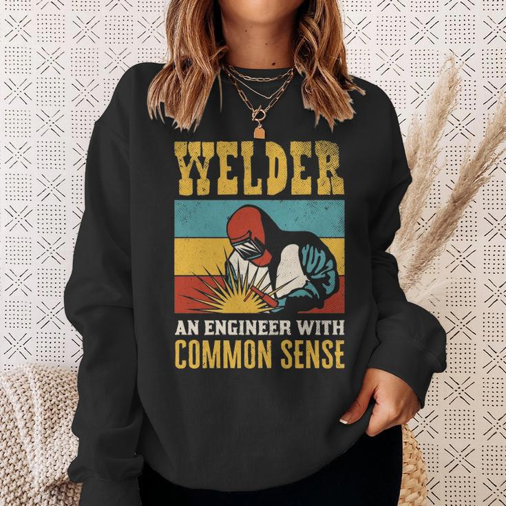 Welder An Engineer Welding Vintage Weld Welders Sweatshirt Gifts for Her