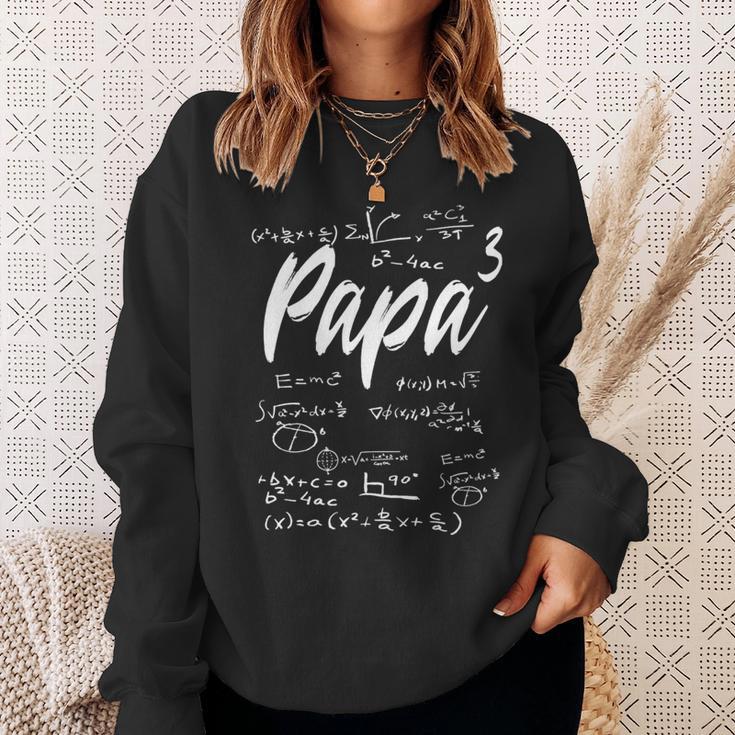 Werdenderater Dreifacher Papa Hoch 3 Mathe Physik Lehrer Sweatshirt Geschenke für Sie