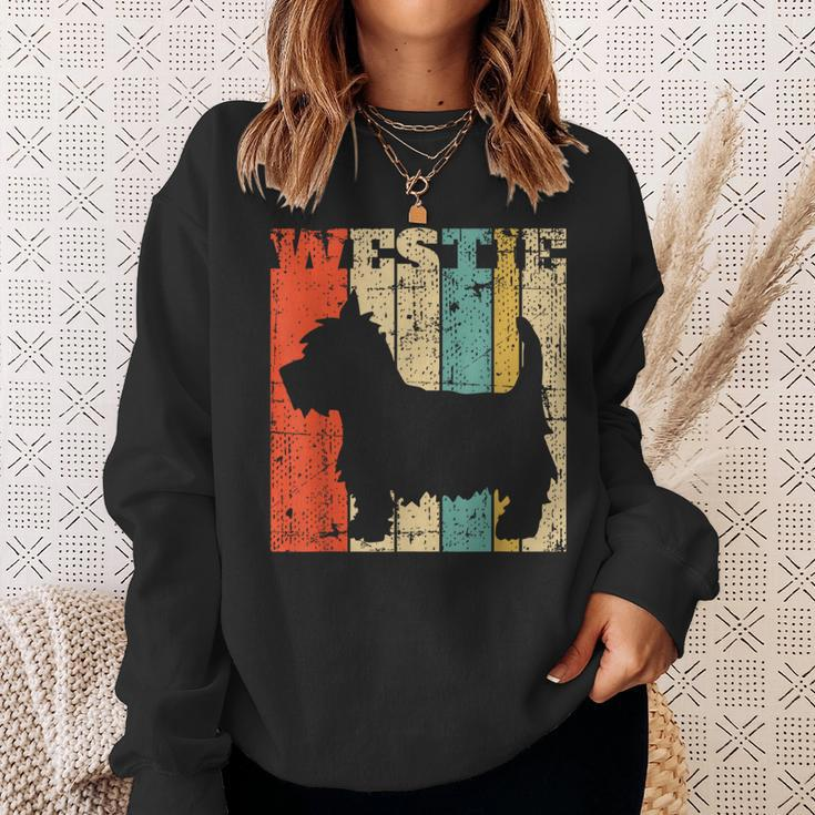 West Highland Terrier Westie Retro Vintage Sweatshirt Gifts for Her