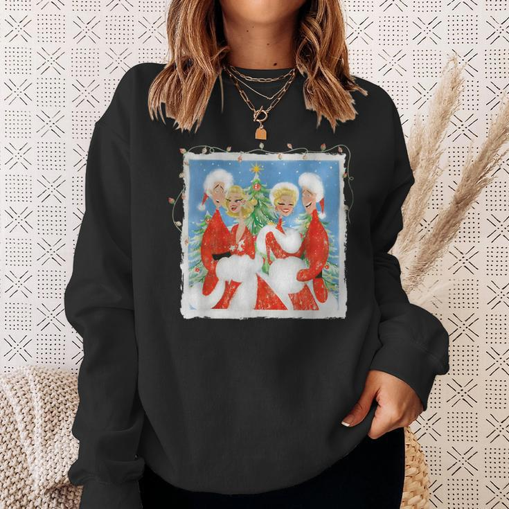 White Christmas Movie 1954 Xmas Snow Holiday Pajamas Retro Sweatshirt Gifts for Her
