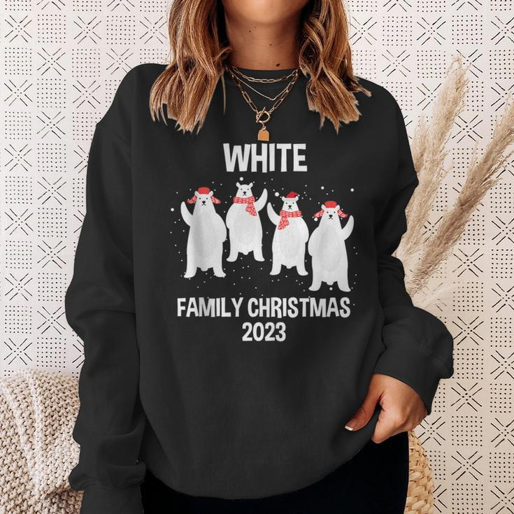 White Family Name White Family Christmas Sweatshirt Gifts for Her