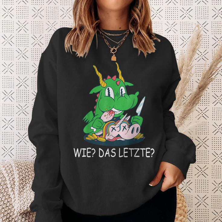 Wie Das Letzte Dragon Eats Unicorn Dragon Lord Sweatshirt Geschenke für Sie