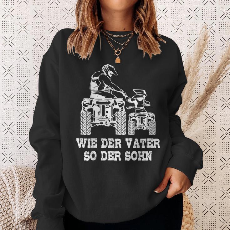 Wie Der Fater So Der Shn Papa Quad Driver Atv Sweatshirt Geschenke für Sie