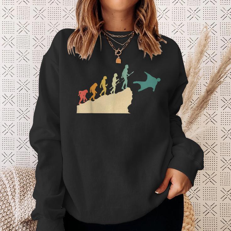 Wingsuit Flying Parachutist Parachuting Skydiver Evolution Sweatshirt Gifts for Her