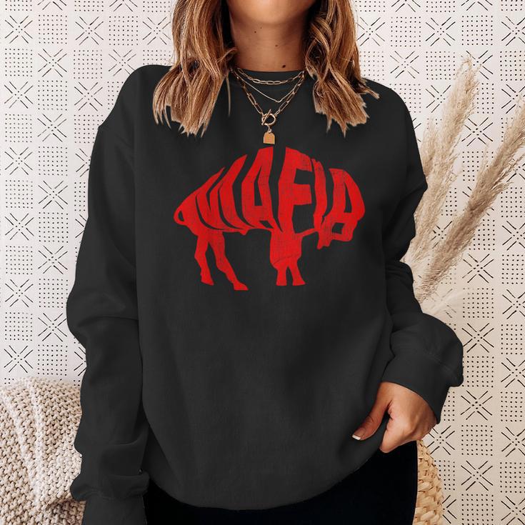 Wny Pride Faded Red Buffalo Sweatshirt Gifts for Her