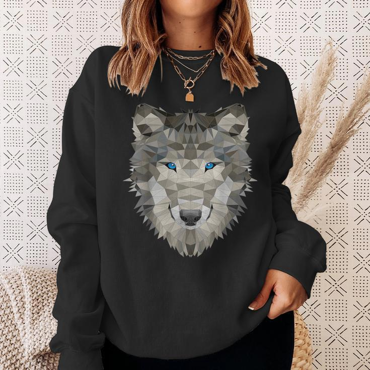 Wolf Polygon Dog Sweatshirt Geschenke für Sie