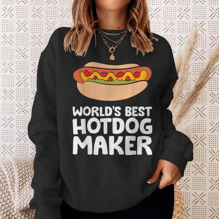 World's Best Hotdog Maker Hot Dog Sweatshirt Gifts for Her