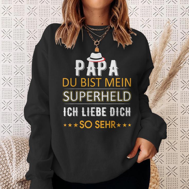 Wunsch Papa Du Bist Mein Superheld Ich Liebe Dich So Sehr Sweatshirt Geschenke für Sie