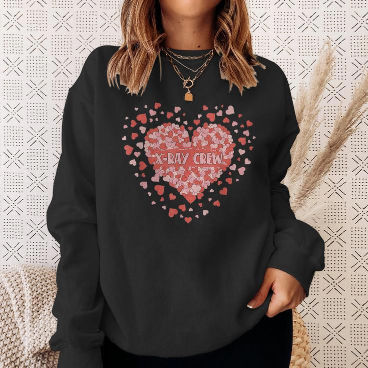 X-Ray Crew Valentine's Day Hearts Radiology Tech Sweatshirt Gifts for Her