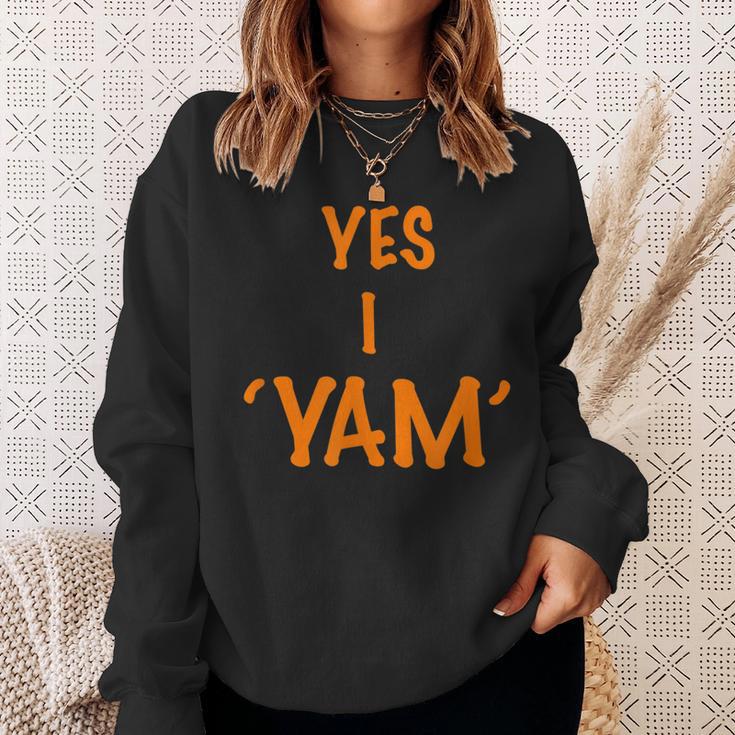 Yes I Am A Yam Couples Thanksgiving Sweatshirt Gifts for Her