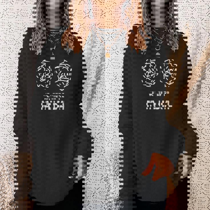 Yes They're Natural 20 D20 Dice Rpg Gamer Bb Sweater e Cadeaux pour elle