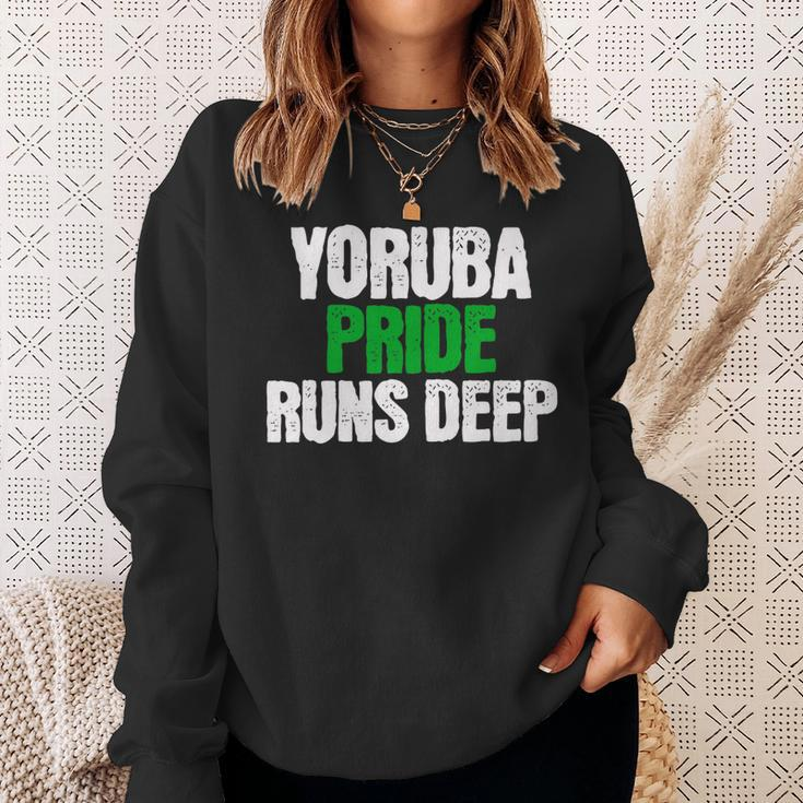 Yoruba Pride Runs Deep Ancestry Initiation Sweatshirt Gifts for Her