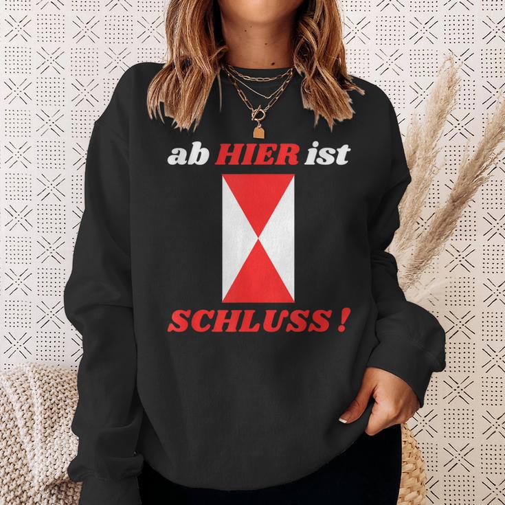 Zg2 Ab Hier Ist Schluss Sweatshirt Geschenke für Sie