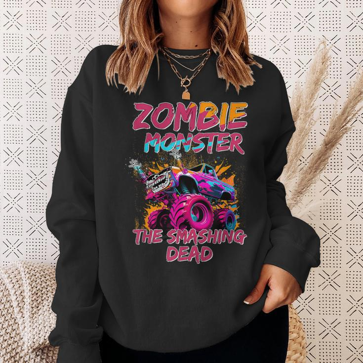 Zombie Monster Truck The Smashing Dead Sweatshirt Gifts for Her