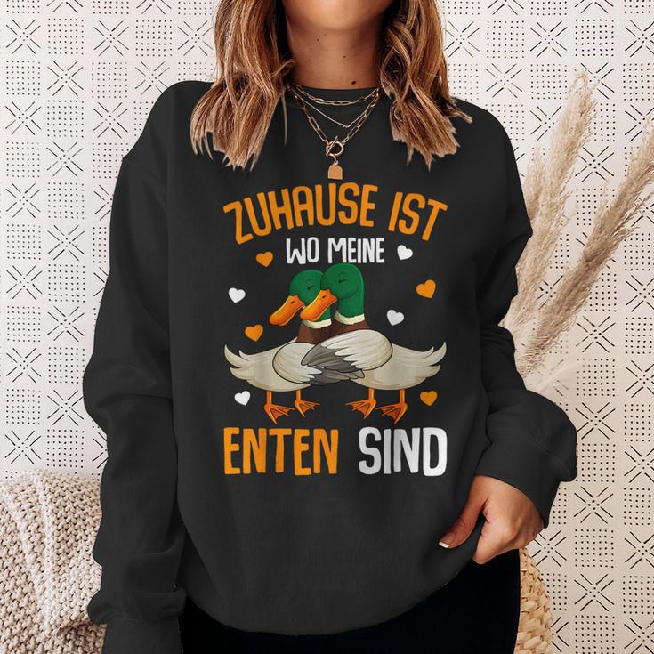 Zuhause Ist Wo Meine Enten Sind Ente Sind Du Sweatshirt Geschenke für Sie