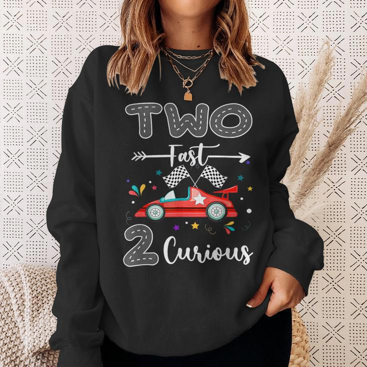 Zwei Fast 2 Curious Racing Geschenke Zum 2 Birthday Sweatshirt Geschenke für Sie
