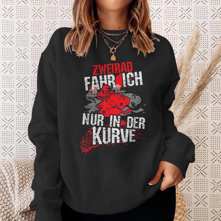 Zweirad Fahr Ich Nur In Der Kurve Quad Atv Motif Sweatshirt Geschenke für Sie