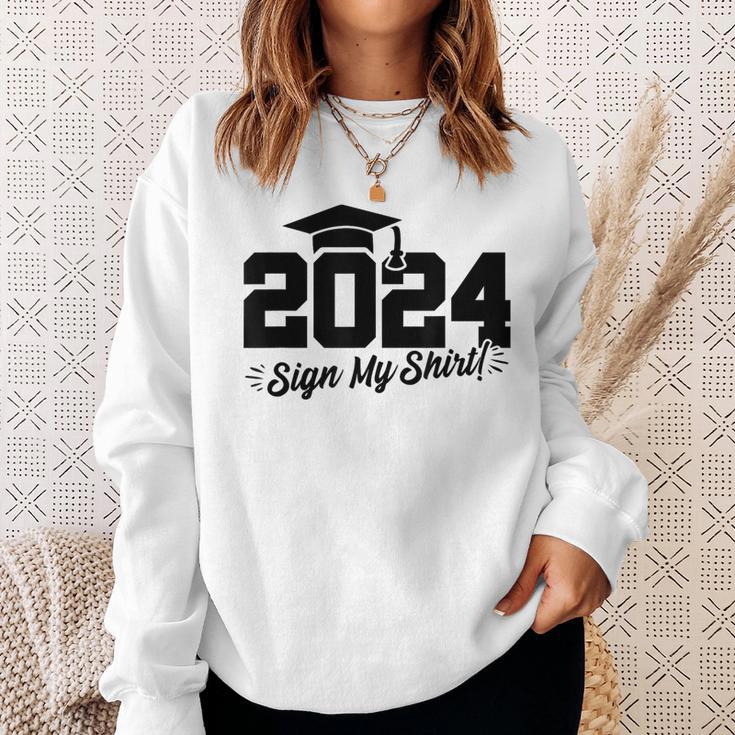 2024 Senior Graduation Autograph Class Of 2024 Sweatshirt Gifts for Her