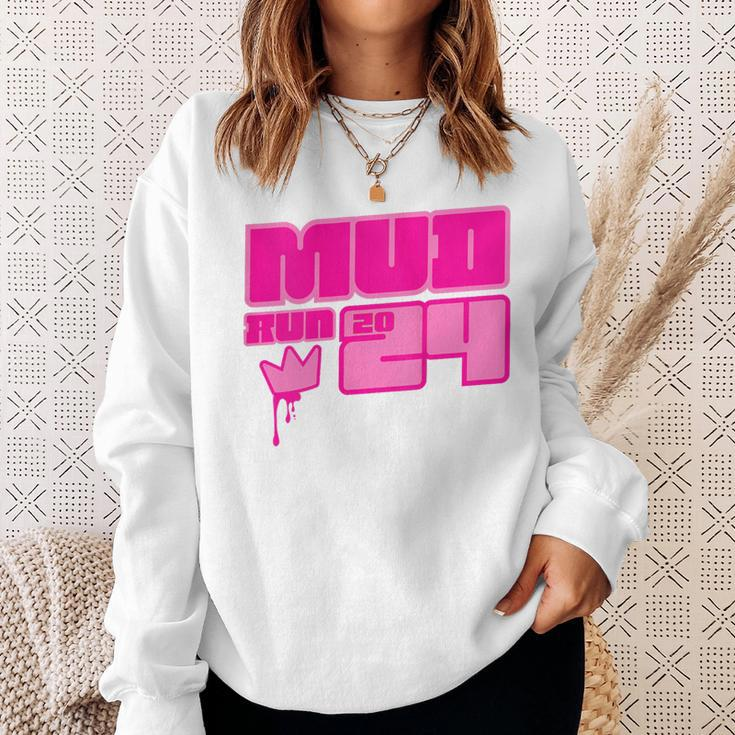 5K Mud Run 2024 Princess Muddy Pit Obstacles Mudding Team Sweatshirt Gifts for Her