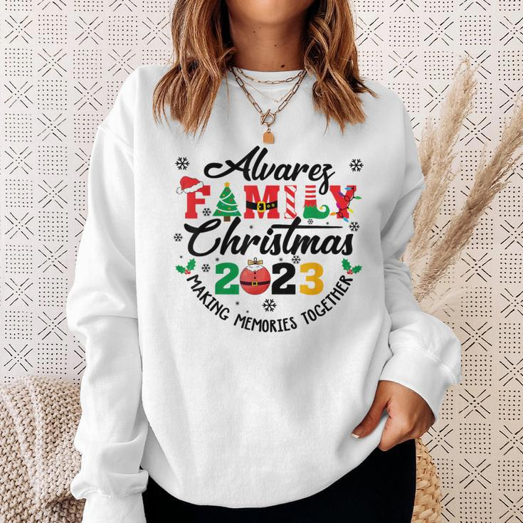 Alvarez Family Name Christmas Matching Surname Xmas Sweatshirt Gifts for Her