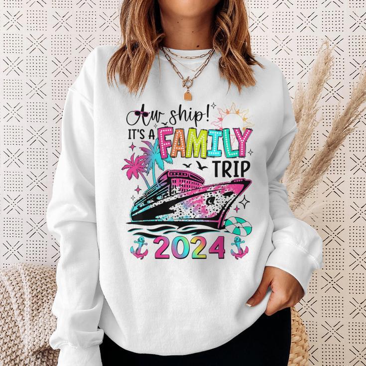 Aw Ship It's A Family Trip 2024 Matching Summer Cruise Sweatshirt ...