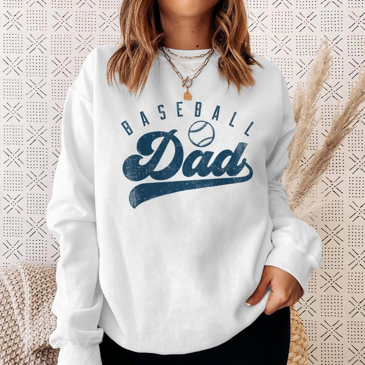 Baseball Dad Daddy Father's Day Sweatshirt Gifts for Her