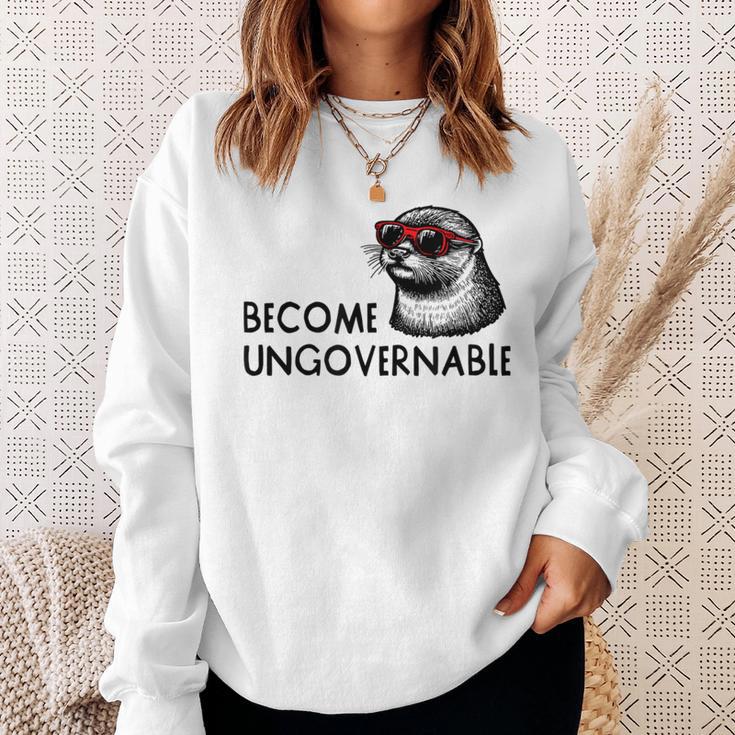 Become Ungovernable Sunglasses Otter 841 Sweatshirt Gifts for Her