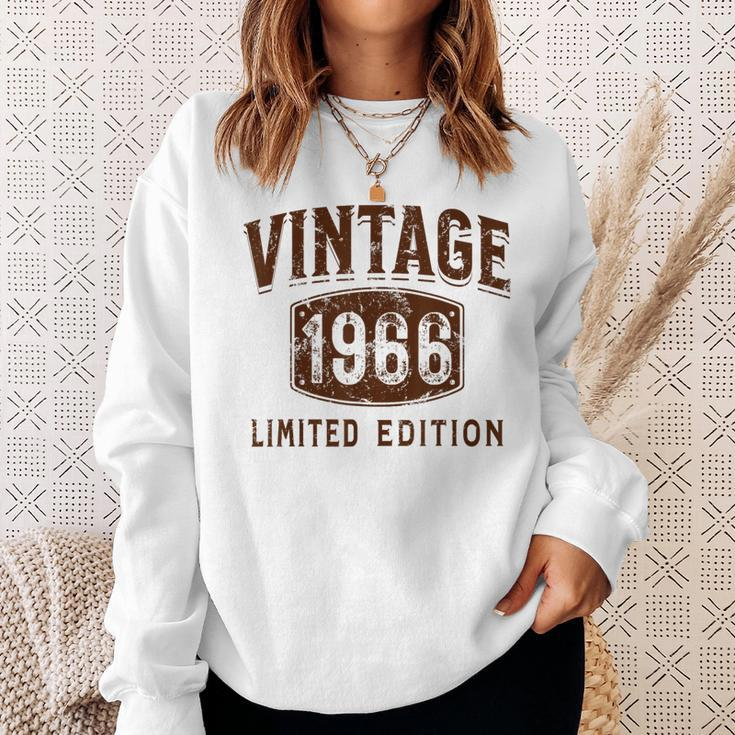 Born In 1966 Limited Edition Birthday Vintage 1966 Sweatshirt Gifts for Her