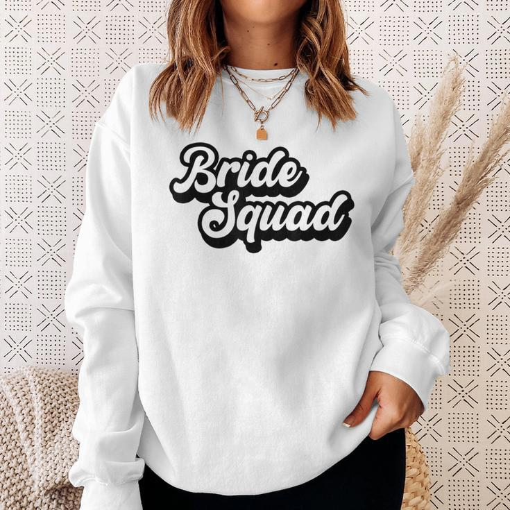 Bride Squad Bachelorette Party Hochzeit Geschenk Sweatshirt Geschenke für Sie