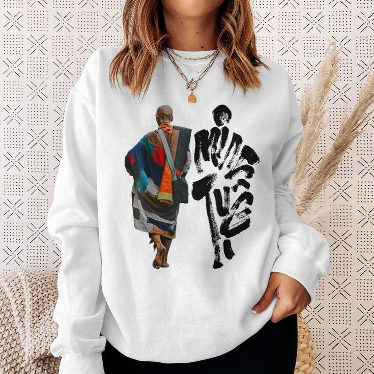 Buddha Thich Minh Tue Thich Minh Tue On Back Monks Minh Tue Sweatshirt Gifts for Her