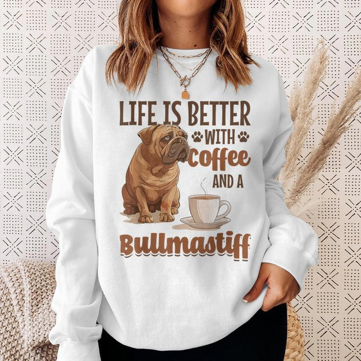 Bullmastiff-Hunderasse Das Leben Ist Besser Mit Kaffee Und Einem Sweatshirt Geschenke für Sie
