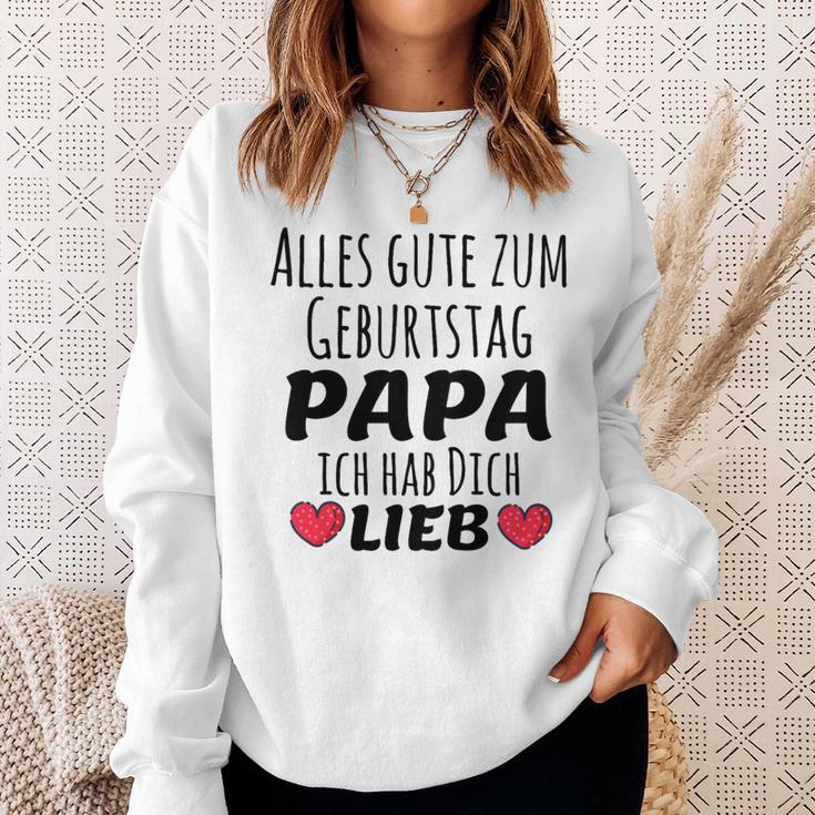 Children's Alles Gute Zum Geburtstag Papa Ich Hab Dich Lieb Sweatshirt Geschenke für Sie