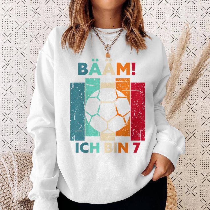 Children's Bäm Ich Bin 7 Sieben Jahre Boy 7Th Birthday Football Sweatshirt Geschenke für Sie